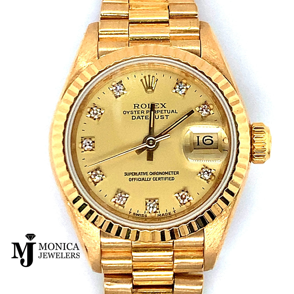 26mm Ladies Preowned 18K President Factory QS 69178