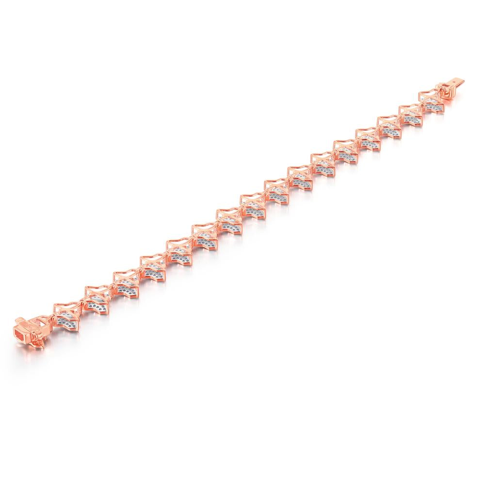 10 Karat Rose Gold 0.96 Carat Diamonds Ladies Bracelet (7IN)-1225868-RG