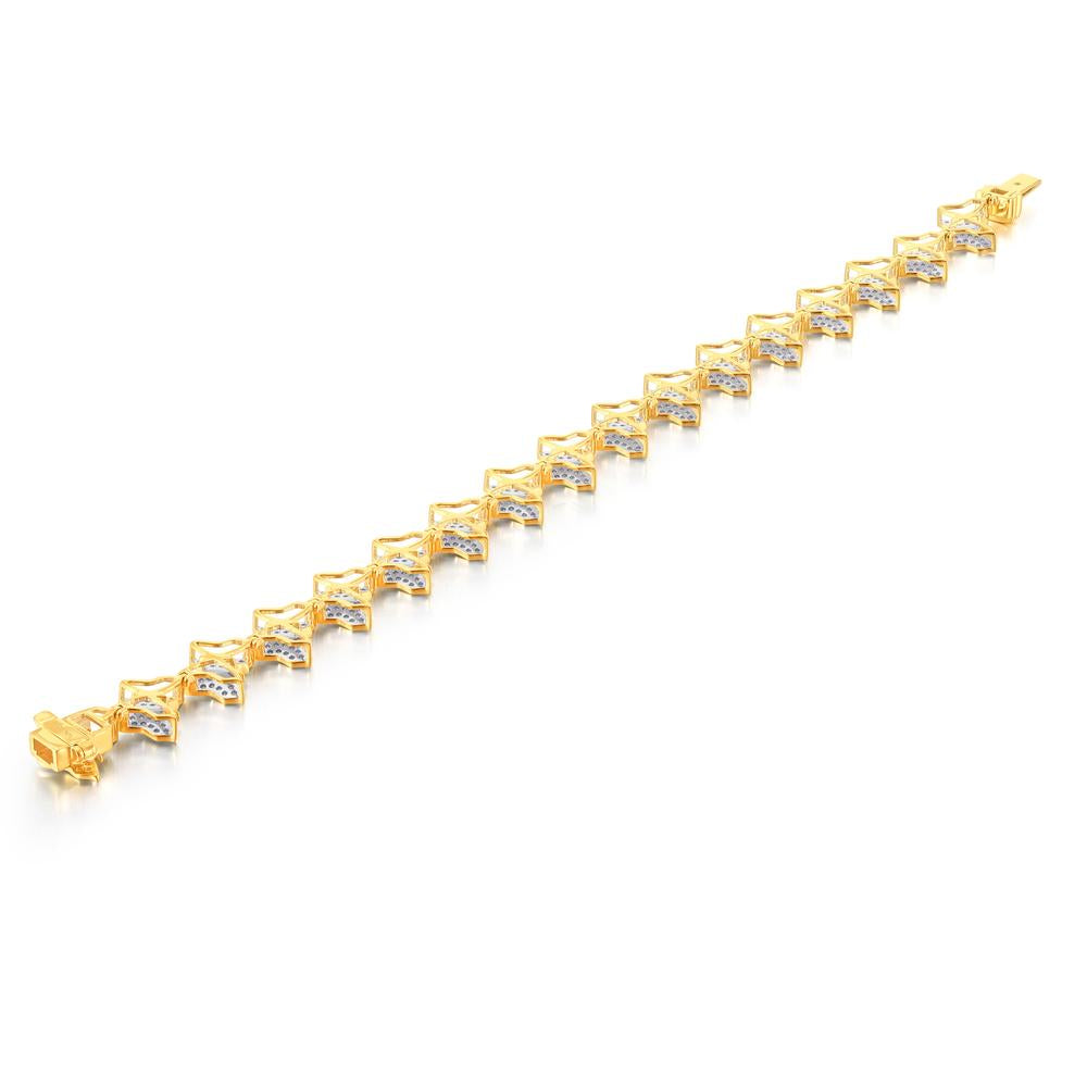 10 Karat Yellow Gold 0.96 Carat Diamonds Ladies Bracelet (7IN)-1225868-YG