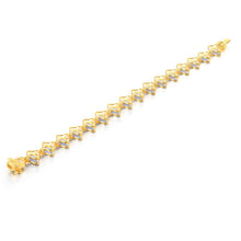 Cargar imagen en el visor de la galería, 10 Karat Yellow Gold 0.96 Carat Diamonds Ladies Bracelet (7IN)-1225868-YG