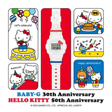 Cargar imagen en el visor de la galería, G-Shock Baby G 30th Anniversary Hello Kitty 50th Anniversary BGD565KT-7