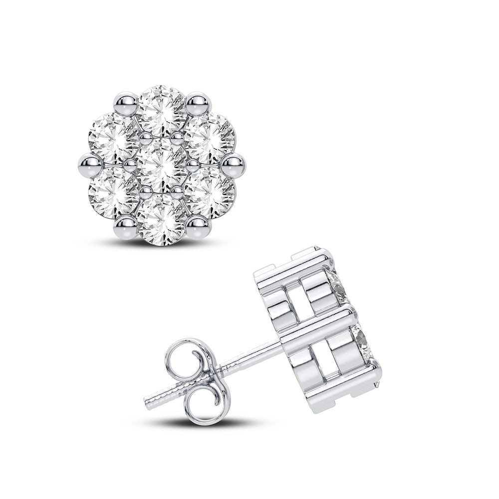 10K 0.71CT Diamond Earring