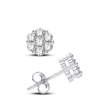 Cargar imagen en el visor de la galería, 10K 0.14CT Diamond Earring