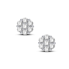 Cargar imagen en el visor de la galería, 10K 0.14CT Diamond Earring