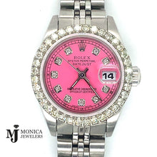 Load image into Gallery viewer, 26mm Preowned Rolex Datejust Stainless Steel w/ Custom Bezel and Dial (1164)