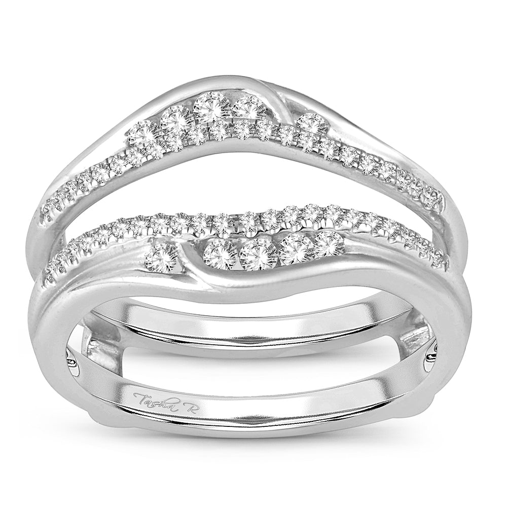 14K  0.34CT DIAMOND RING GUARD