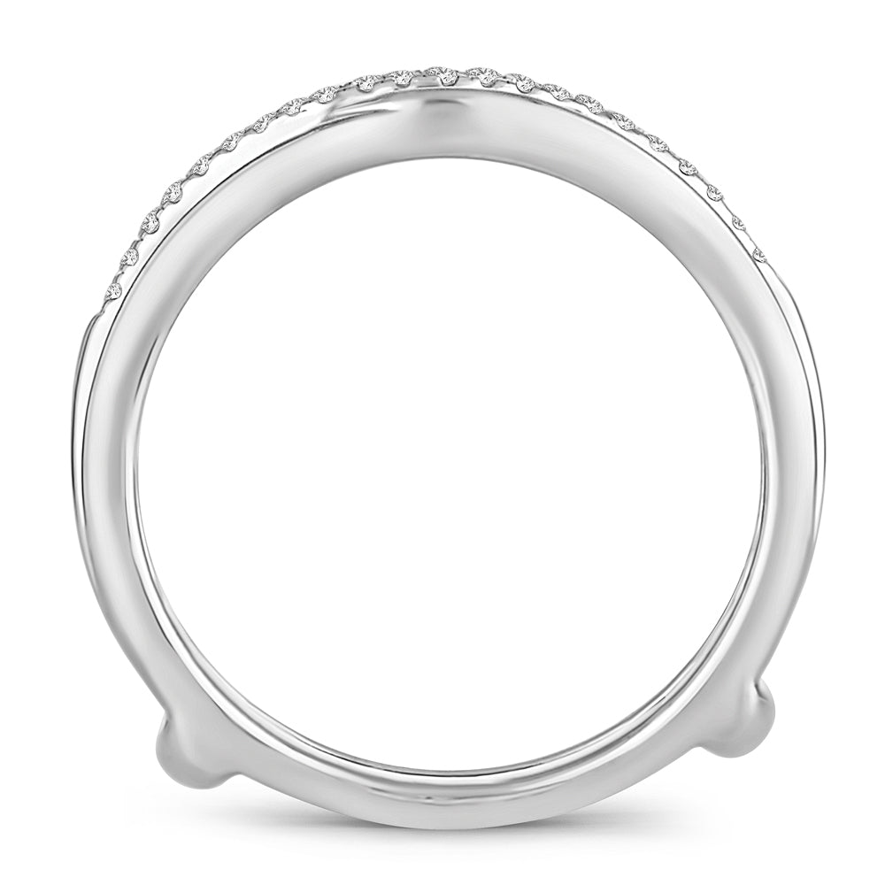 14K  0.34CT DIAMOND RING GUARD