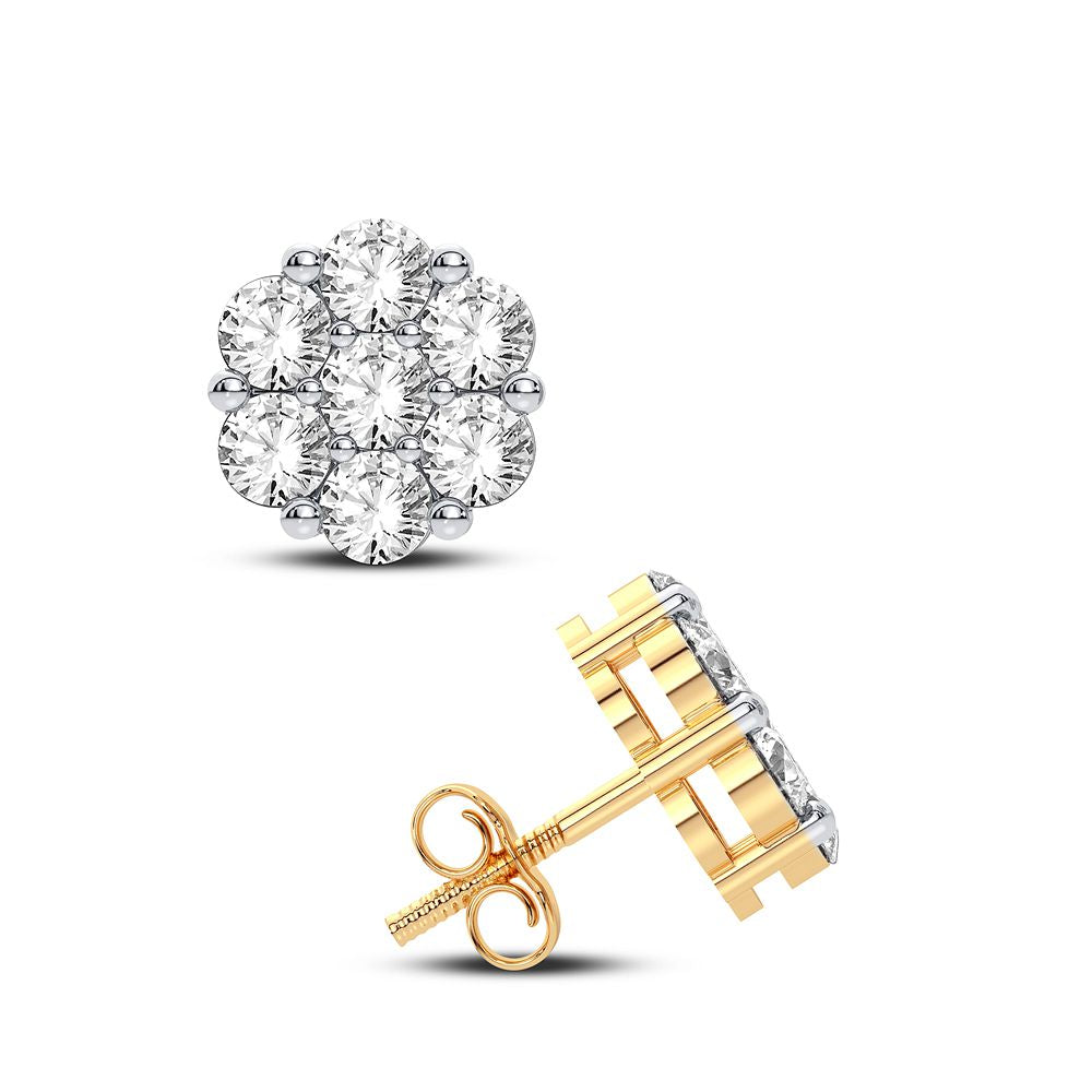 10K 0.91CT Diamond Earring