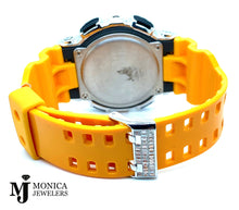 Load image into Gallery viewer, GShock 120YellowBG Emerald Cut 11.76ctw