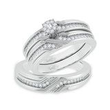 14k 0.35ct Diamond Trio Set