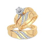 14K 0.20CT Diamond Trio Set