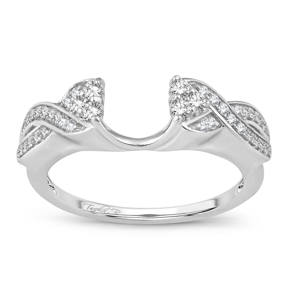 14K  0.25CT  DIAMOND  RING GUARD.