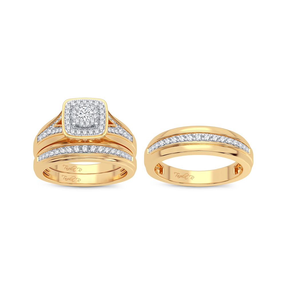 14K 0.80CT Diamond Trio Set