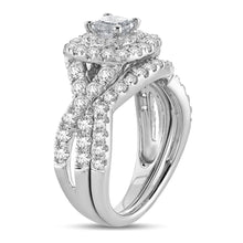 Cargar imagen en el visor de la galería, 14K 1.51ct Diamond Bridal Ring