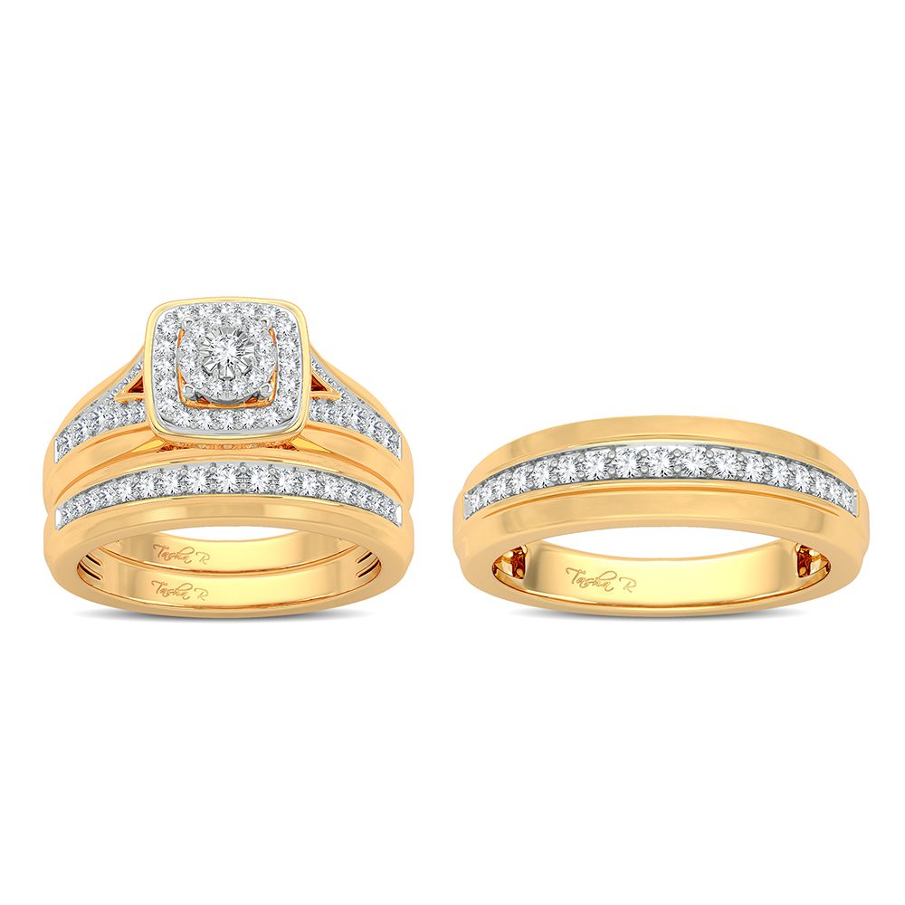 14K 0.68CT Diamond Trio Set