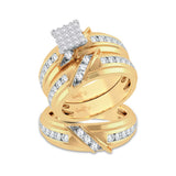 14K 2.00ct Diamond Trio Set