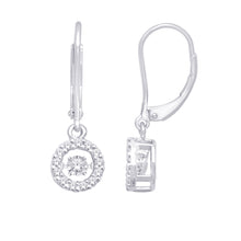 Load image into Gallery viewer, 10K White Gold 1/3 Ct.Tw. Moving Diamond Danglers Earrings