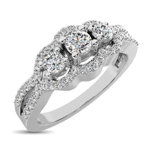 Load image into Gallery viewer, 14K White Gold 1/2 Ct.Tw. Diamond Engagement Ring