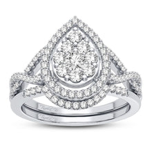 Cargar imagen en el visor de la galería, 10K 0.75CT DIAMOND BRIDAL RING