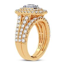 Cargar imagen en el visor de la galería, 14K 2.00CT DIAMOND BRIDAL RING