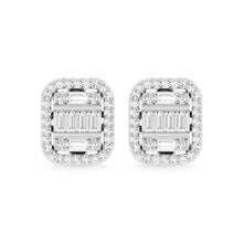 Load image into Gallery viewer, 10K White Gold Diamond 1/2 Ct.Tw. Fashion Earrings