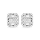 10K White Gold Diamond 1/2 Ct.Tw. Fashion Earrings