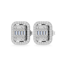 Load image into Gallery viewer, 10K White Gold Diamond 1/2 Ct.Tw. Fashion Earrings