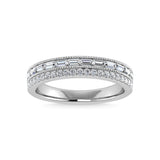 14K White Gold Diamond 1/3 Ct.Tw. Fashion Bands