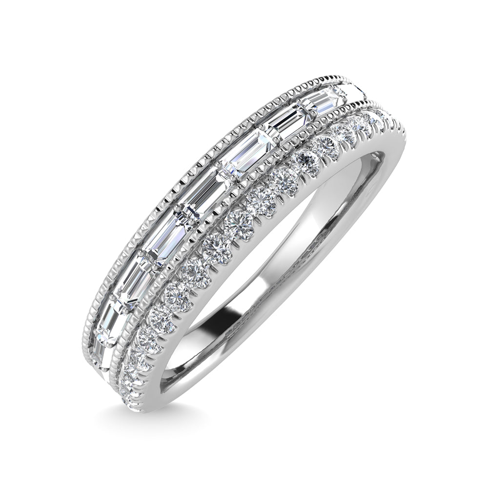 14K White Gold Diamond 1/3 Ct.Tw. Fashion Bands