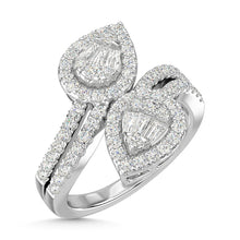 Load image into Gallery viewer, 14K White Gold Diamond 1 Ct.Tw. Fashion Ring