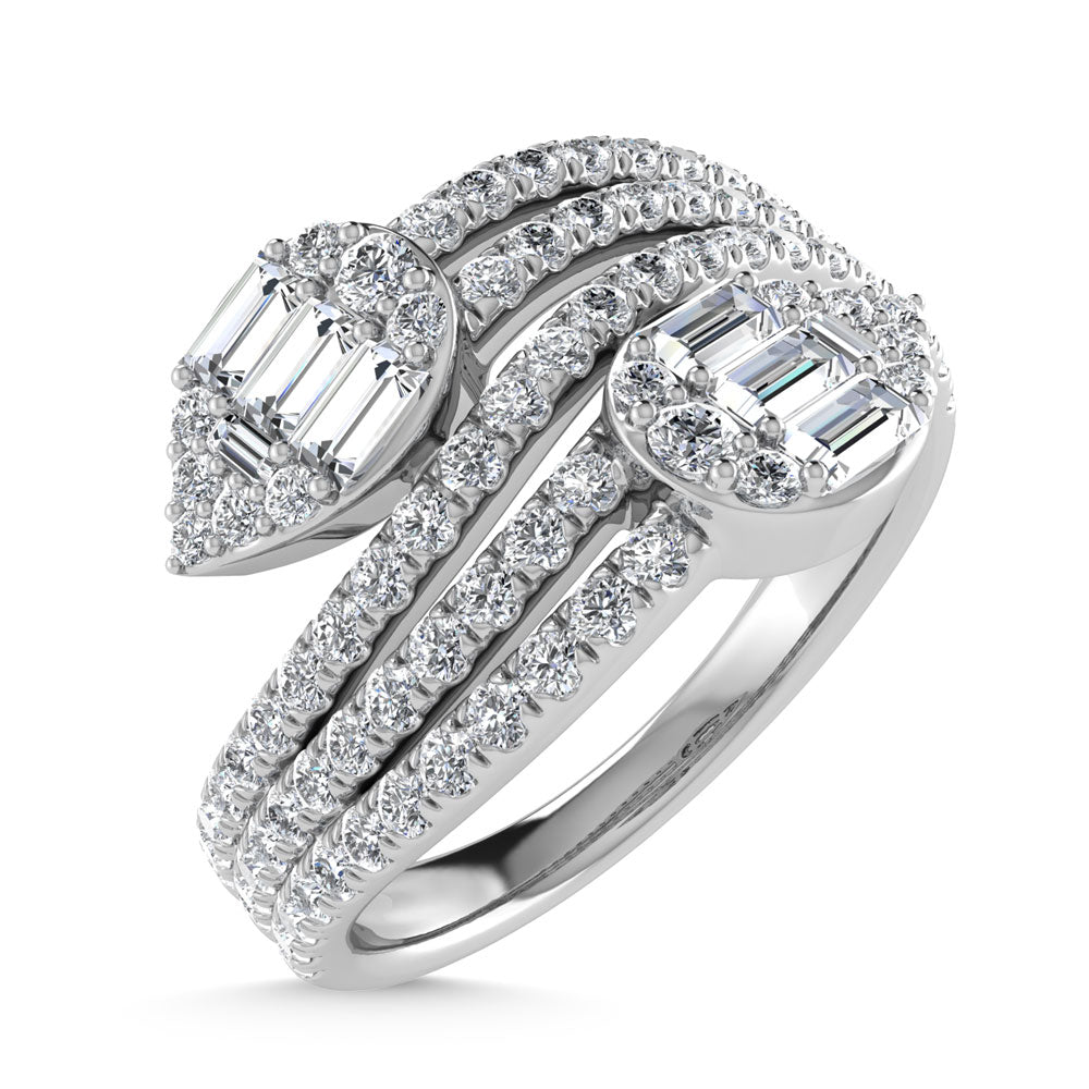 14K White Gold Diamond 3/4 Ct.Tw. Fashion Ring