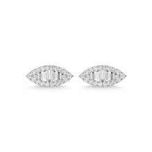 Load image into Gallery viewer, 14K White Gold Diamond 1/3 Ct.Tw. Fashion Earrings