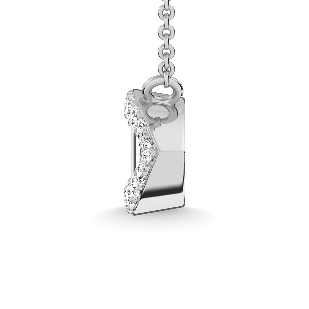 14K White Gold Diamond 1/5 Ct.Tw. Fashion Pendant