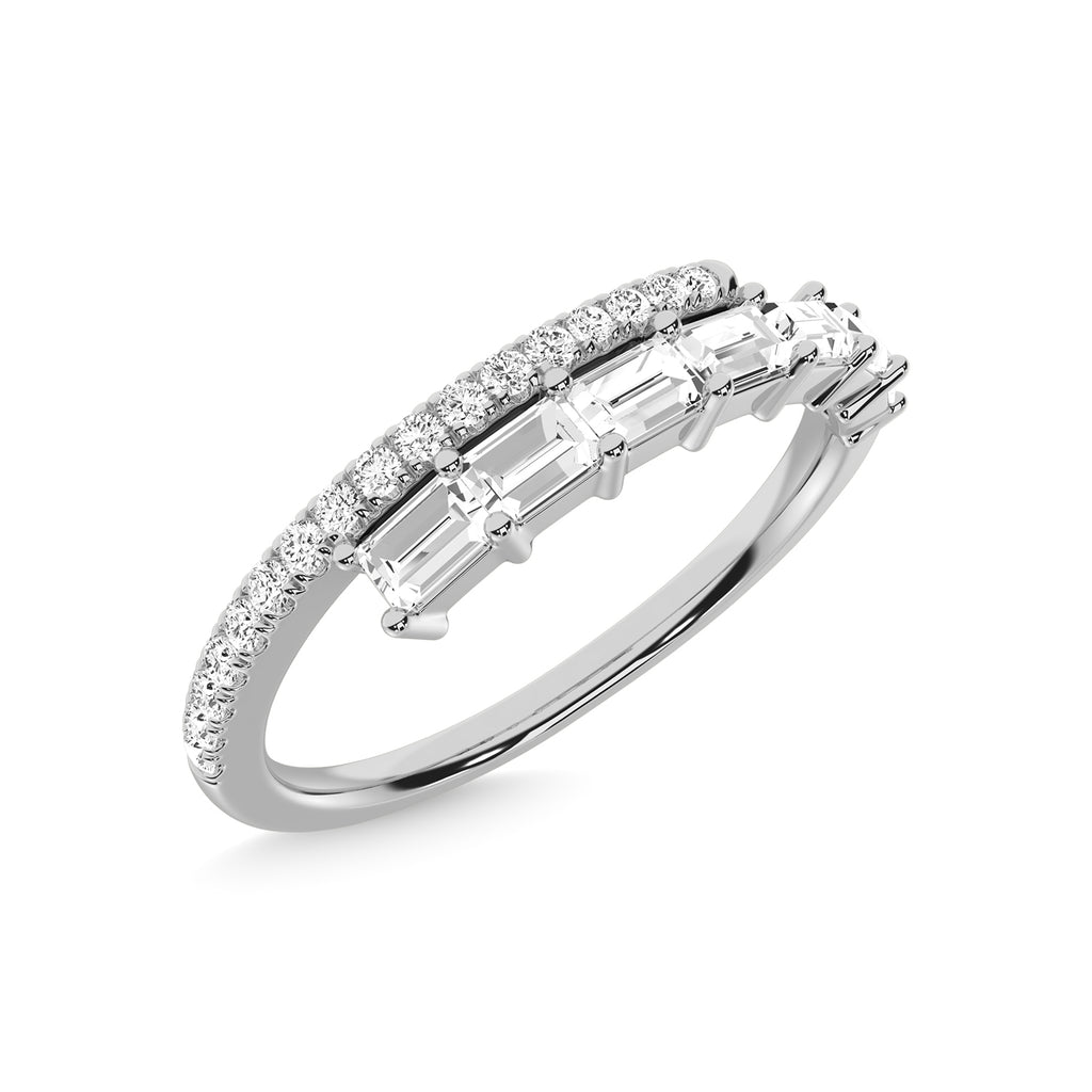 14K White Gold Diamond 1/3 Ct.Tw. Fashion Ring