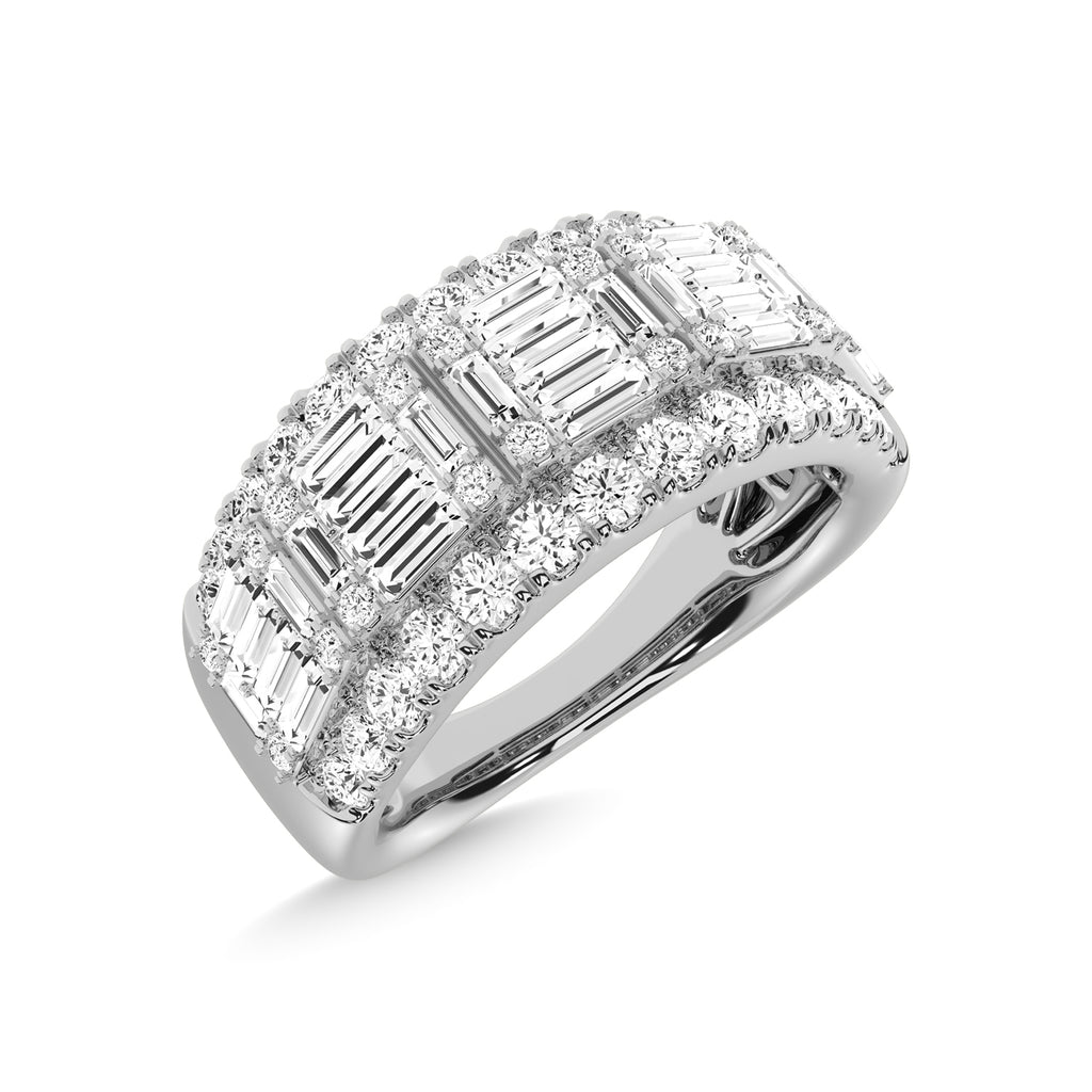 14K White Gold Diamond 1 1/2 Ct.Tw. Fashion Ring