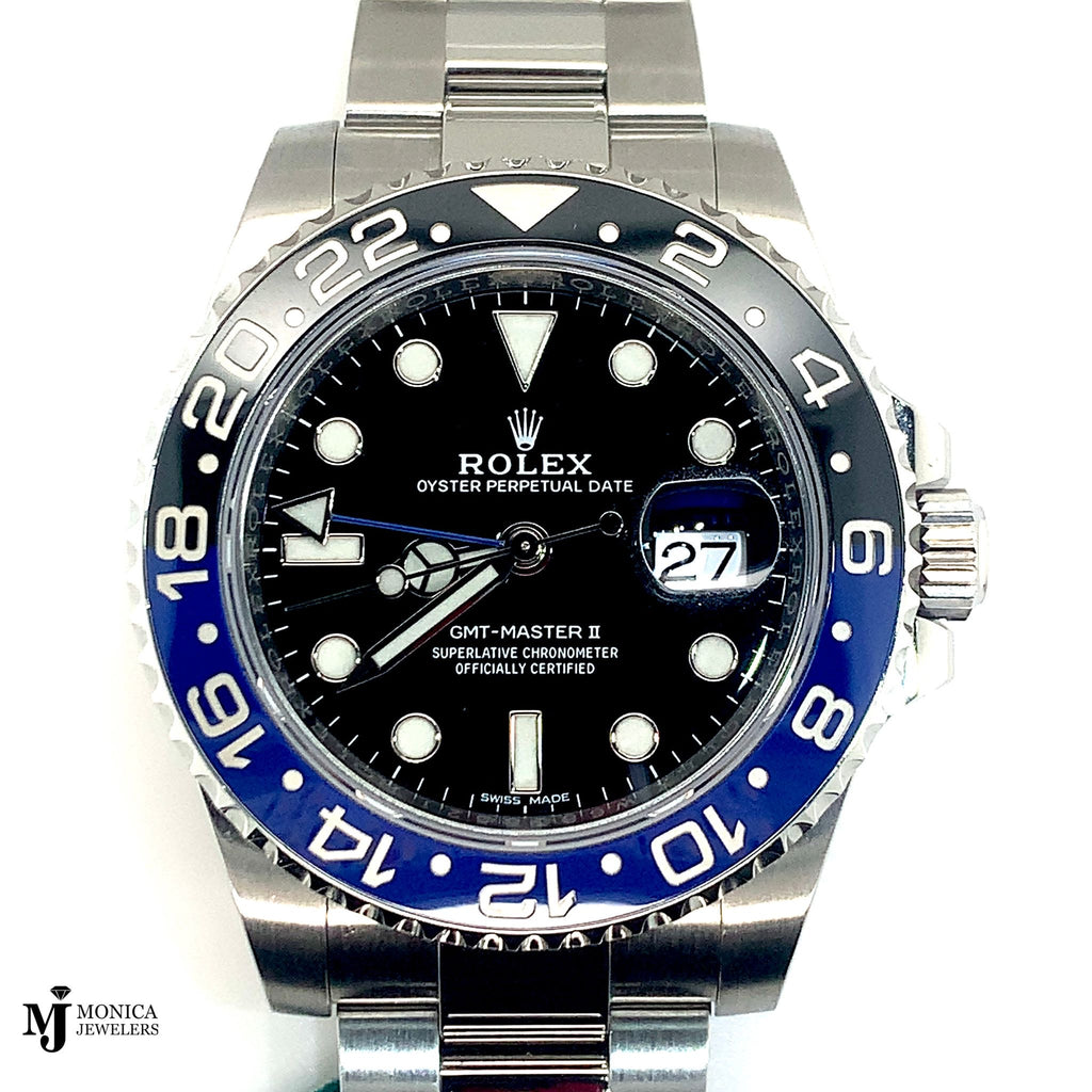 Preowned Rolex GMT Master II 116710BLNR/W6 Batman