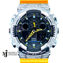 Cargar imagen en el visor de la galería, GShock 120YellowBG Emerald Cut 11.76ctw