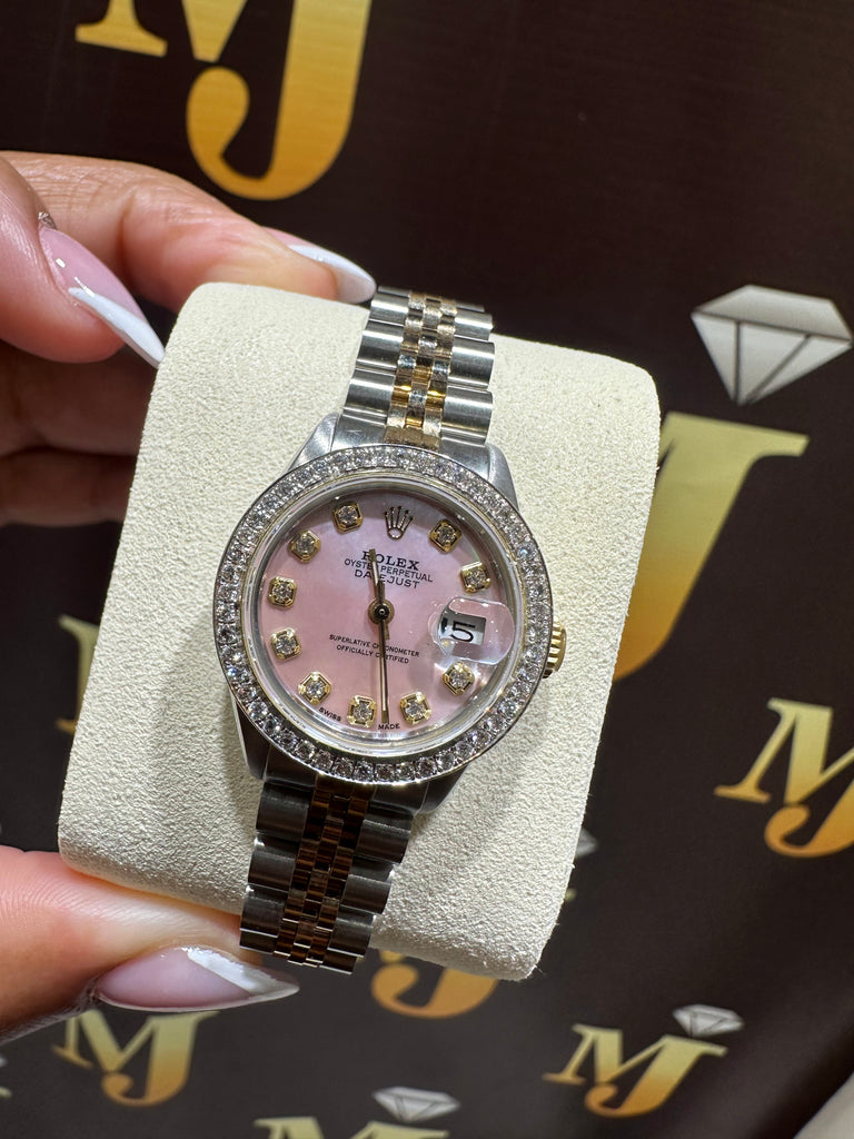 Ladies 26mm Preowned Rolex Datejust AM 1.50ctw