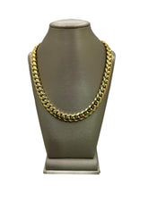 Cargar imagen en el visor de la galería, 10k Yellow Gold 9mm Solid Miami Cuban Chain