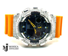 Load image into Gallery viewer, GShock 120YellowBG Emerald Cut 11.76ctw