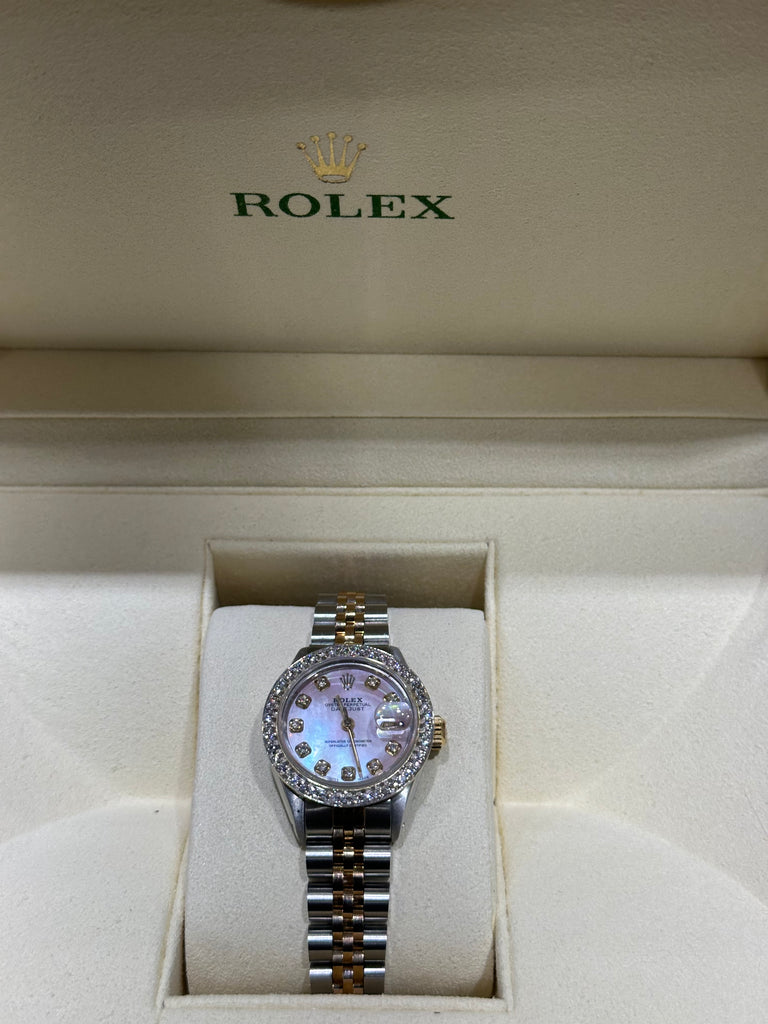 Ladies 26mm Preowned Rolex Datejust AM 1.50ctw