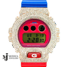 Load image into Gallery viewer, GShock Red/Blue “KID CUDI” BAPE VS Honeycomb 14.81ctw