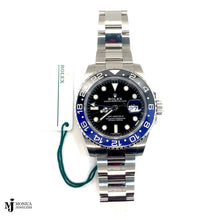 Cargar imagen en el visor de la galería, Preowned Rolex GMT Master II 116710BLNR/W6 Batman