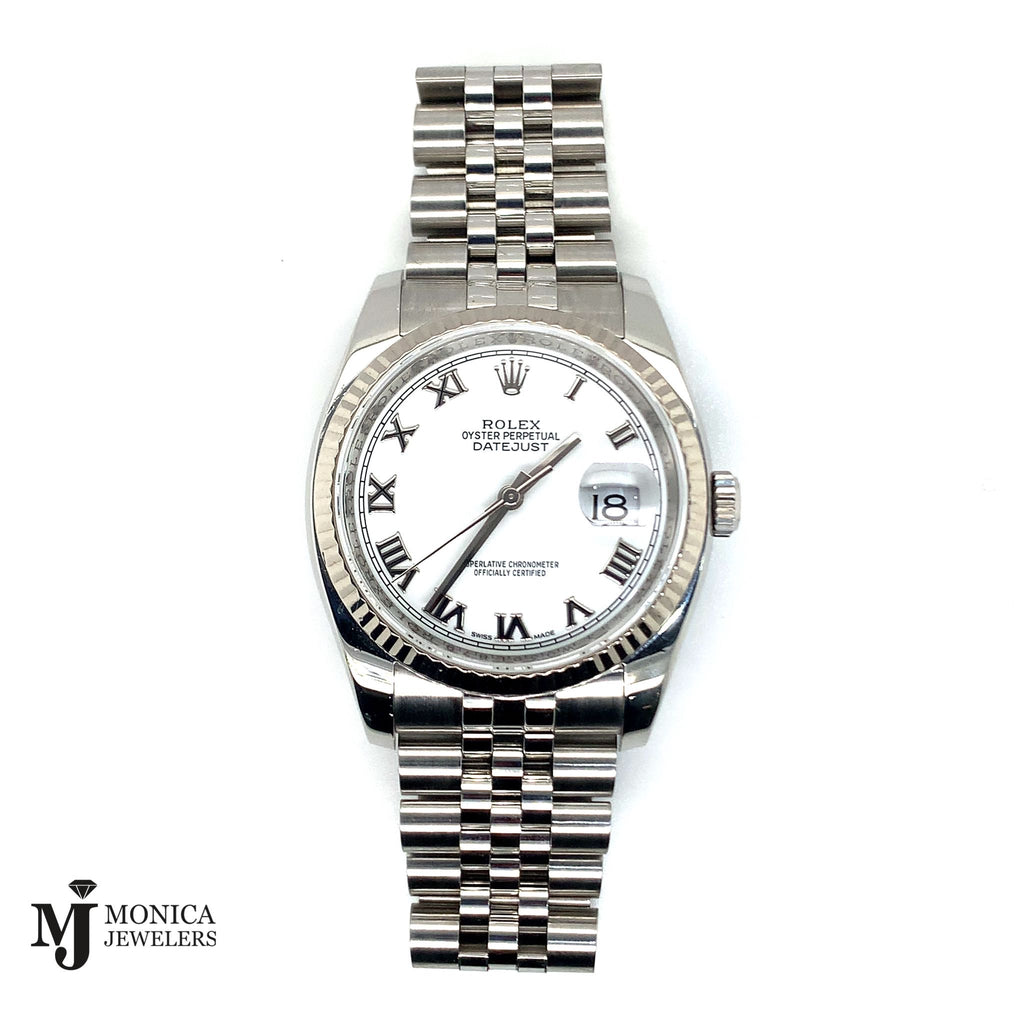 36mm Preowned Rolex ‘11 Datejust WH Roman 116200