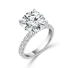 Load image into Gallery viewer, Diamond Bridal Set 3 ct tw Center RD 14k White Gold