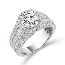 Load image into Gallery viewer, Diamond Bridal Set 2 ct tw Center RD 14k White Gold