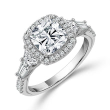 Load image into Gallery viewer, Diamond Bridal Ring 2 ct tw Center CU 14k White Gold