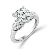 Diamond Bridal Ring 2 ct tw Center RD 14k White Gold