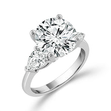 Load image into Gallery viewer, Diamond Bridal Ring 3 ct tw Center RD 14k White Gold