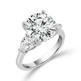 Diamond Bridal Ring 3 ct tw Center RD 14k White Gold